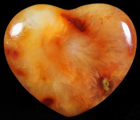 Colorful Carnelian Agate Heart #59573